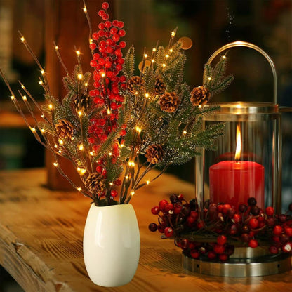 Festive & Enchanting LED Branch Lights – Cozy Glow for Holidays and Beyond