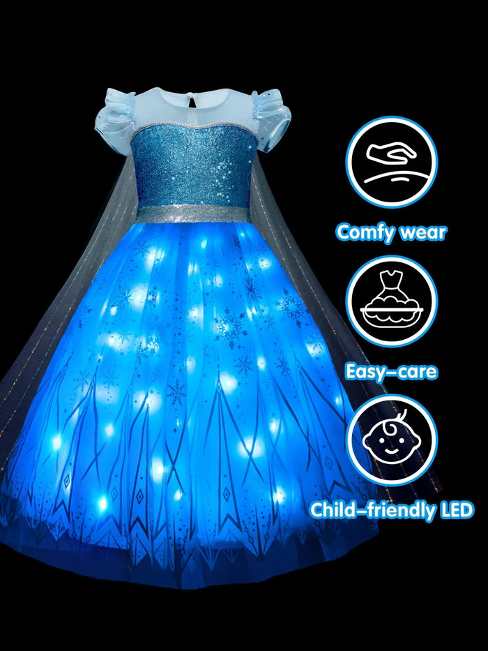 Queen Elsa Light Up Costume