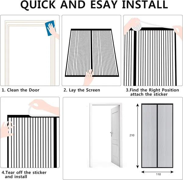 Magnetic Door Mesh – Seamless Entry & Bug-Free Living